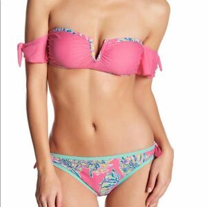 ‎Bright Colorful Off Shoulder Bikini